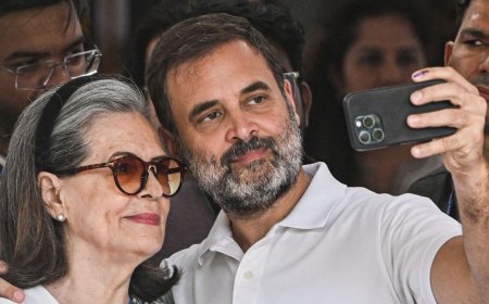Lok Sabha Polls Phase 6: Sonia-Rahul click selfie after voting, Priyanka says 'keeping aside our grievances' | Watch