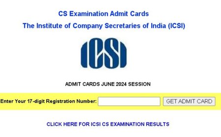 ICSI CS 2024 June admit card out at icsi.edu. Steps to download the hall ticket