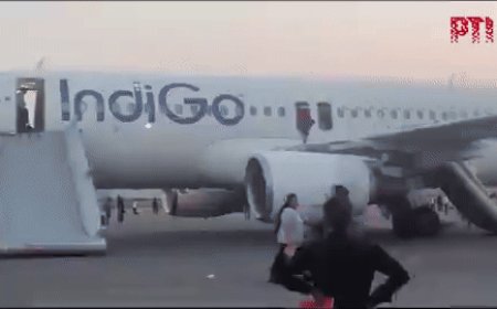 Watch: Dramatic scenes at Delhi airport after bomb threat triggers emergency evacuation of IndiGo passengers