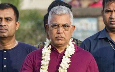 West Bengal: BJP’s Dilip Ghosh looks to lose to Kirti Azad; TMC candidate gets over 7 lakh votes in Bardhaman–Durgapur