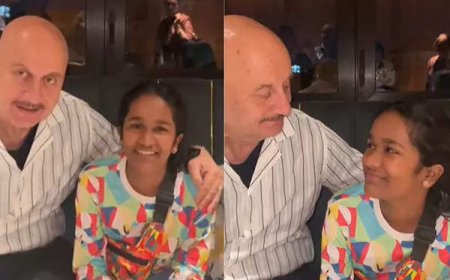 Satish's daughter wishes Anupam on Father's Day