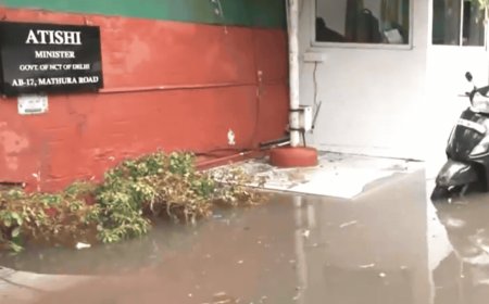 Delhi's water minister Atishi's house flooded as city faces severe waterlogging