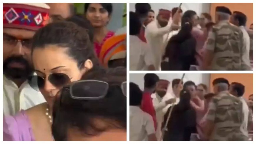 Selective outrage as man from Kangana's team caught slapping woman