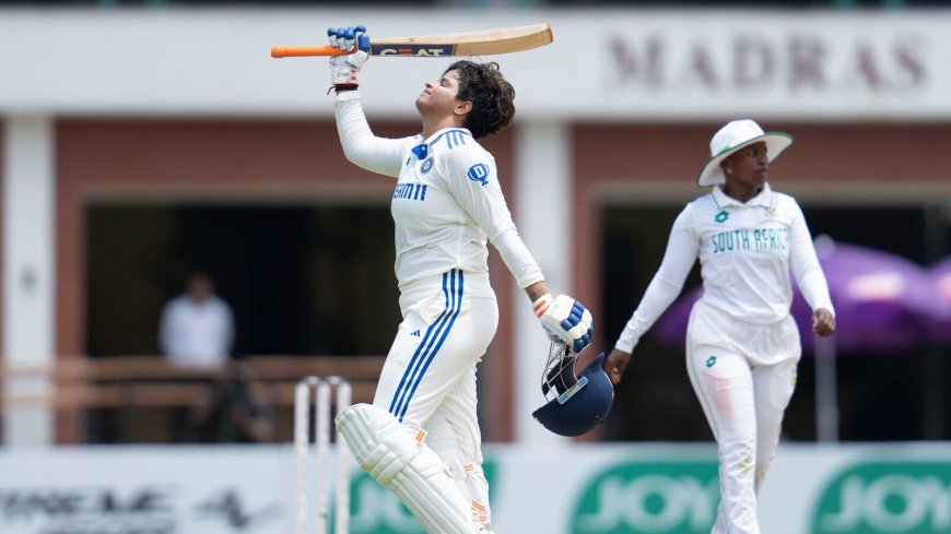 Shefali Verma scripts history, becomes fastest double centurion in women's Test cricket