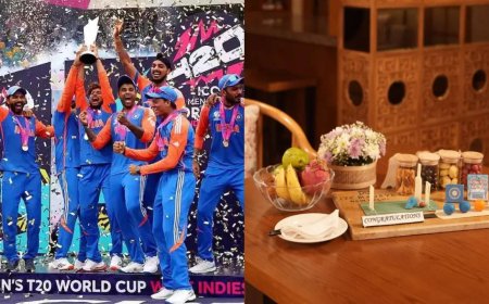 See pics: Grand welcome of Team India