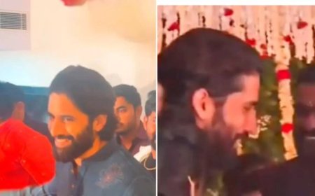 Chay makes 1st appearance after engagement with Sobhita