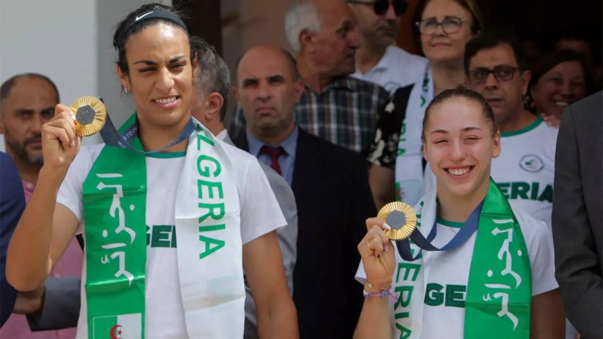Gender-row boxer Imane Khelif receives a hero's welcome in Algiers