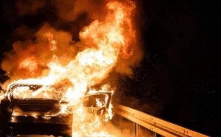 अमेरिका में सड़क हादसे में 4 भारतीयों की मौत:ट्रक ने पीछे से SUV को टक्कर मारी, सभी की जलकर मौत हुई