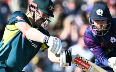 ऑस्ट्रेलिया ने 9.4 ओवर में चेज किए 155 रन:सबसे बड़ा पावरप्ले स्कोर बनाया, स्कॉटलैंड को 7 विकेट से हराया; हेड की फिफ्टी