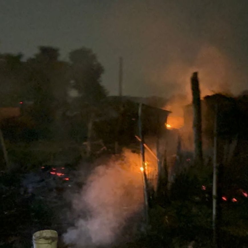 नवादा में फायरिंग के बाद 80 घरों को लगाई आग:जमीन खाली नहीं करने पर माफिया ने मारपीट भी की, कई मवेशी जले, भारी फोर्स तैनात