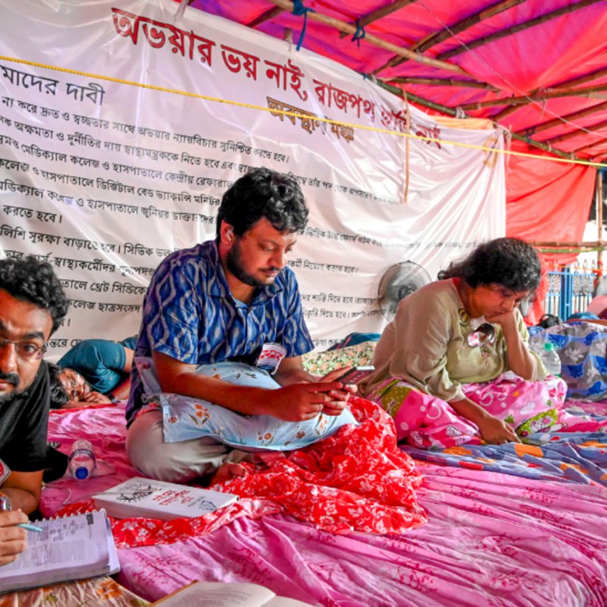 कोलकाता रेप-मर्डर केस:डॉक्टर्स 9 अक्टूबर से देशव्यापी भूख हड़ताल करेंगे; बंगाल सरकार ने काम पर लौटने की अपील की