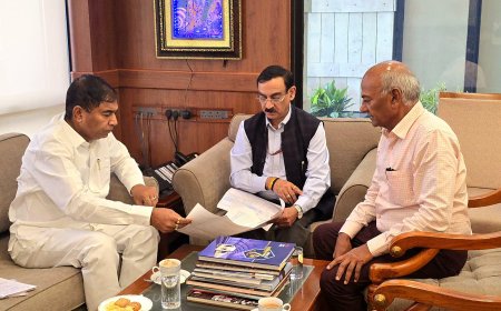 सांसद चांदोलिया ने डी.एम.आर.सी. अधिकारियों से मैट्रो के रिठाला से नथुपुरा तक मैट्रो विस्तार की मांग की