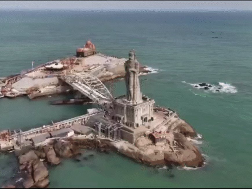 कन्याकुमारी में देश के पहले ग्लास ब्रिज का उद्घाटन:विवेकानंद मेमोरियल से तिरुवल्लुवर प्रतिमा तक 77 मीटर लंबा पुल, ₹37 करोड़ लागत