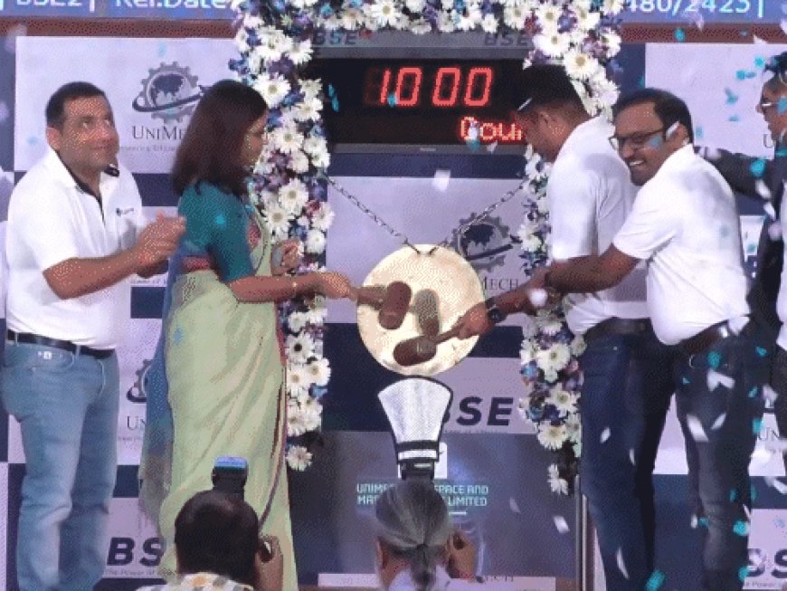 यूनीमेक एयरोस्पेस का शेयर 90% ऊपर ₹1491 पर लिस्ट:इश्यू प्राइस ₹785 था, एयरोइंजन और एयरफ्रेम टूल्स बनाती है कंपनी