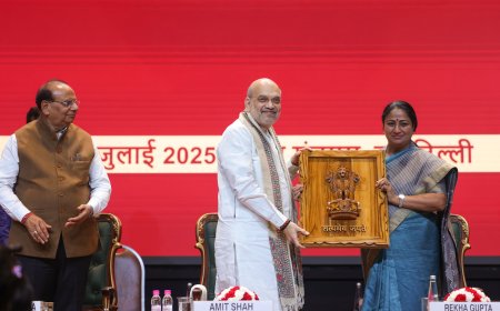 HM  Amit Shah attends the programme “A Golden Year of Trust in the Justice System” to mark the successful completion of one year of the New Criminal Laws in New Delhi