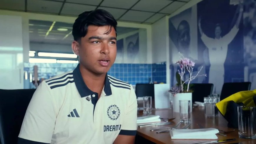 Vaibhav Suryavanshi watches Edgbaston Test, reveals his role model