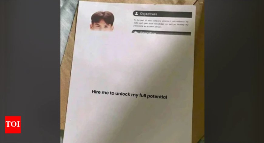‘Hire me to unlock full potential’: Half-printed resume goes viral for bold twist; Reddit users debate - clever stunt or printer fail?