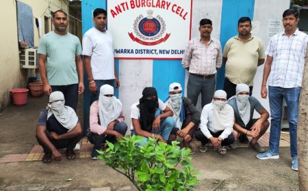 ANTI-BURGLARY CELL, DWARKA DISTRICT EXECUTES ARREST OF 06 ACTIVE BURGLARS