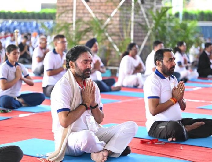 योग - 2047 तक एक स्वस्थ और अनुशासित विकसित भारत के निर्माण की कुंजी-  केंद्रीय मंत्री जी. किशन रेड्डी