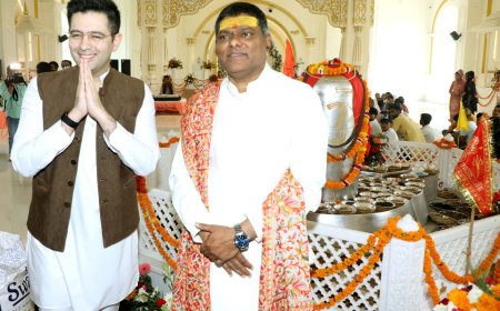 World's Largest 5,211-Kg Parad Shivling Consecrated in Haridwar; Thousands Witness Historic Spiritual Event